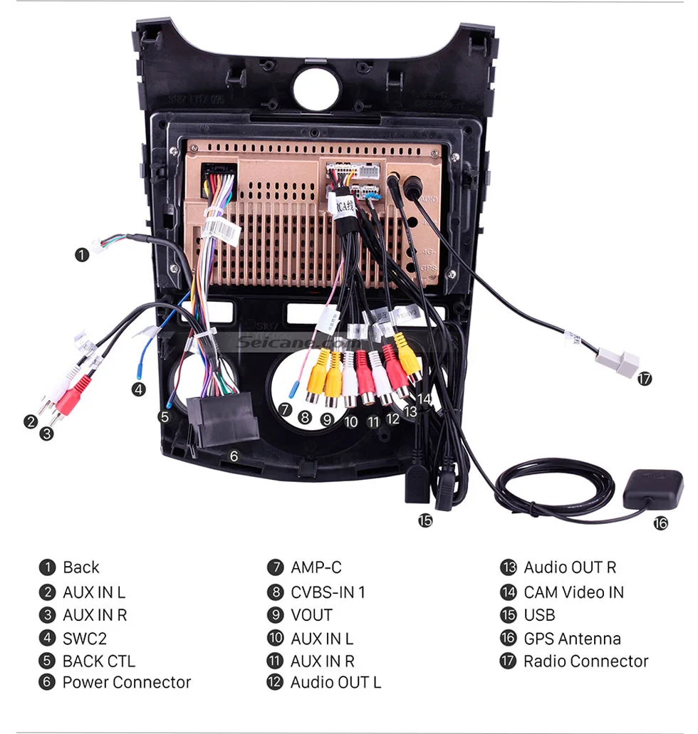 Seicane 9 дюймов Android 9,0 автомобильный Радио gps навигация мультимедийный плеер для 2008 2009 2010 2011 2012 KIA Forte(MT) аудио стерео