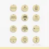 003 Cat Dogs ID Tags Personalized and Custom for Pet Collar Name Funny Painting Engraved on Both Sides 6