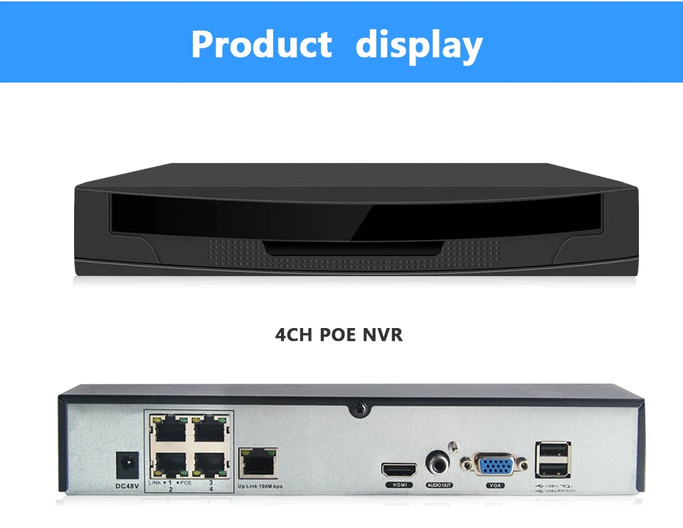 ZGWang H.265 5MP 8CH POE NVR IP видео рекордер 1080P P2P 4CH 8CH домашний аудио выход для видеонаблюдения комплект камеры наблюдения