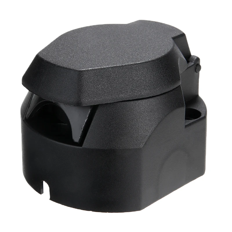 For Cars Vans Caravans 1PC Car 13 Pin Socket Female Trailer Towbar Connector Connect Plastic With Waterproof Cover Treyeus