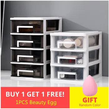 

Women Bathroom Cosmetics Jewelry Organizer Multilayer Drawer Makeup Storage Box Office Desktop Stationery Pen Ruler Accessories