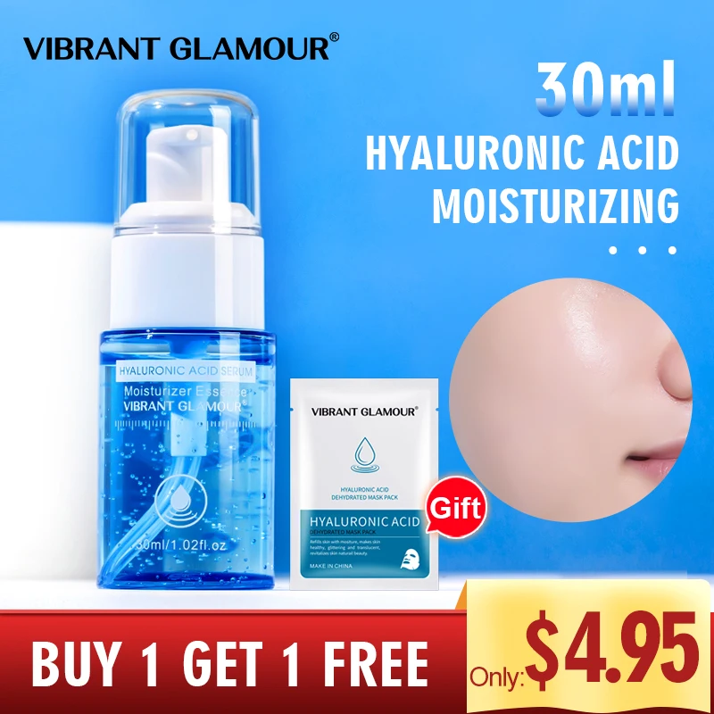 Vibrant Glamour Hyaluronic Acid Face Serum100 Essence Shrink Pore Moisturizing Oil Control Anti Wrinkle Lighten Skin Care 30ml Wrinkle Reducer Wrinkle Serum Aliexpress