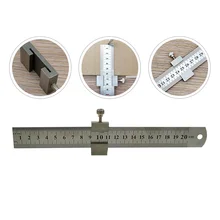 

1 Set Measurement Tools Precision Stainless Steel Ruler with Ruler Stopper