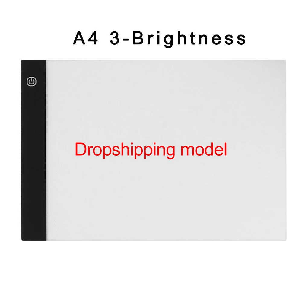 A4 3-Brightness Цифровой планшет A3 A4 A5 GraphicTablet для рисования знак дисплей Панель светящийся трафарет Графический художник тонкая доска для рисования свет - Цвет: A4 3-Brightness