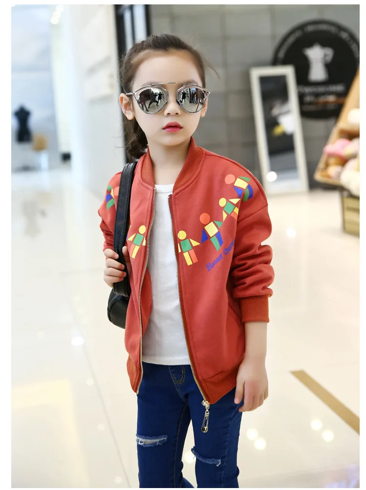 

2017 Spring Clothing New Style GIRL'S Coat Korean-style Small Cardigan Women's Teenager Clothing Zip-up Shirt Baseball Uniform C