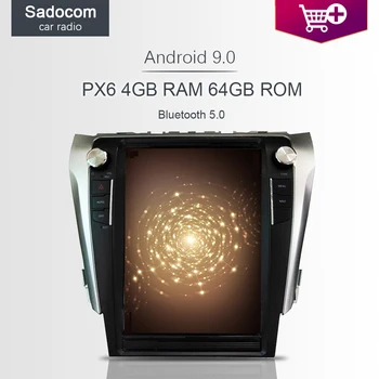 

PX6 Tesla 1080P 12.1" Android 9.0 For Toyota Camry 2012-2015 Bluetooth 5 Car DVD Player 4GB Car Radio Multimedia GPS autoradio