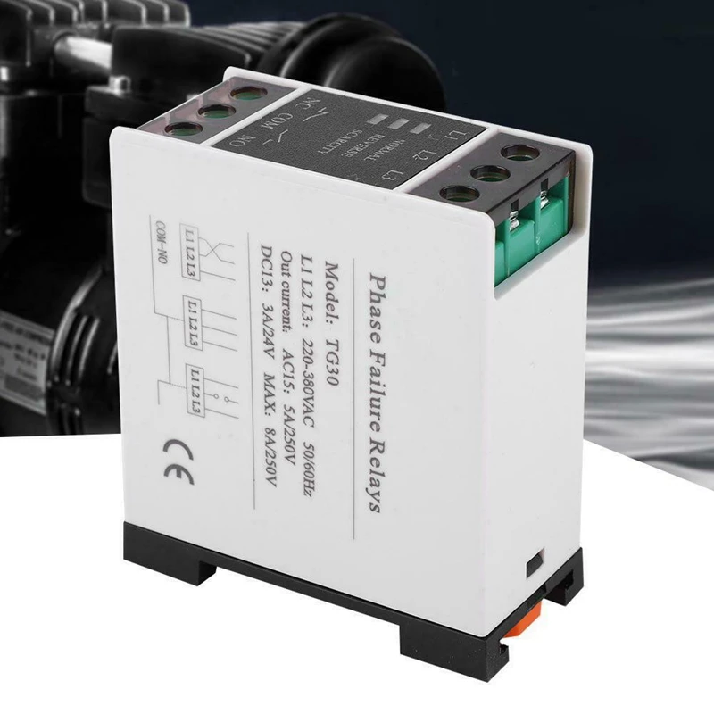 TG30 3 Phase Phase Failure Loss Sequence Relay Electronic Protection 220-380VAC
