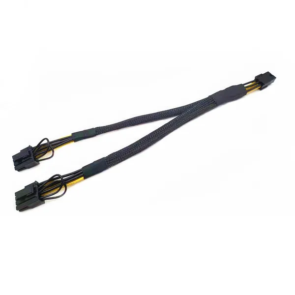 30 см 16AWG 6Pin GPU PCIE VGA Female к Dual 8Pin (6 + 2) Кабель питания сплиттера | Компьютеры и офис