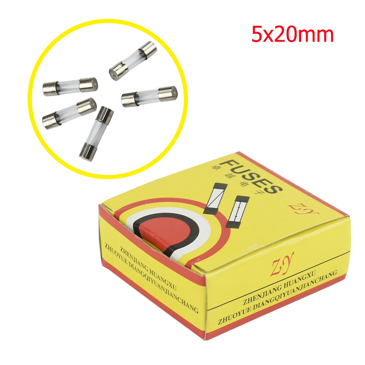 100 Pcs 5x20 Fast Blow Glass Fuse 5mm x 20mm 250V Fast Blow Fuses