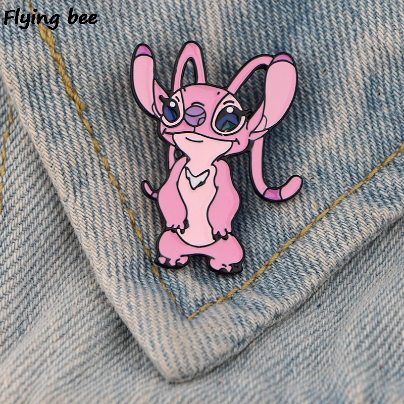 Flyingbee мультфильм стежка милые булавки брошь булавка для куртки эмалированные булавки Нагрудный значок броши на булавке значок для друзей женщин мужчин X0429