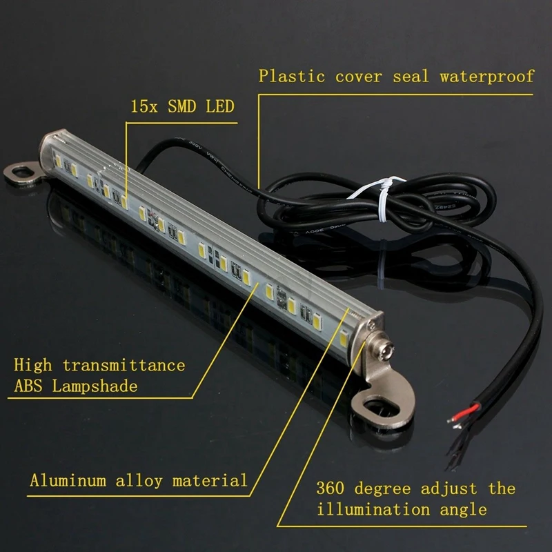 12V автомобиля 15 светодиодный задний светильник светодиодный номерного знака светильник задний фонарь бар 5730 бусинковые лампы