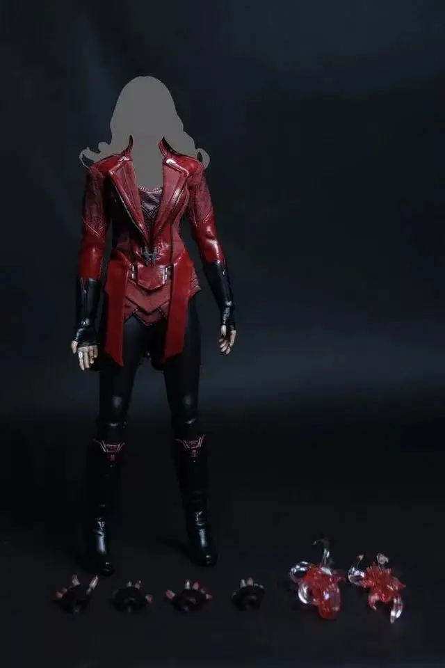 1/6 весы Elizabeth Olsen Алая ведьма голова скульптурная Женская головка резьба для 12 дюймов DIY фигурки - Цвет: Clothes Set
