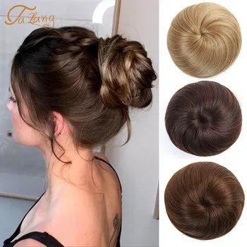 

TALANG Synthetic Chignon Hair Bun Clip In Hair Extensions Hairpieces With Drawstring High Temperture Fiber For Women