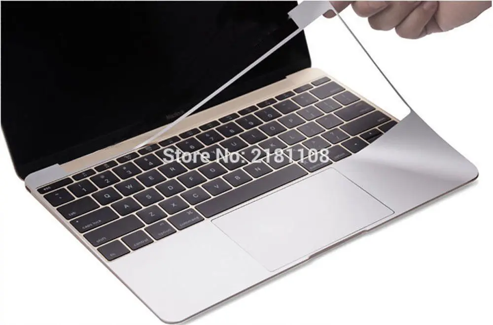 Защитная виниловая наклейка для Apple Macbook Air 11 1" Pro 12" 1" A1708 верхняя/Нижняя/сенсорная панель/защитная пленка для экрана - Цвет: full palm guard