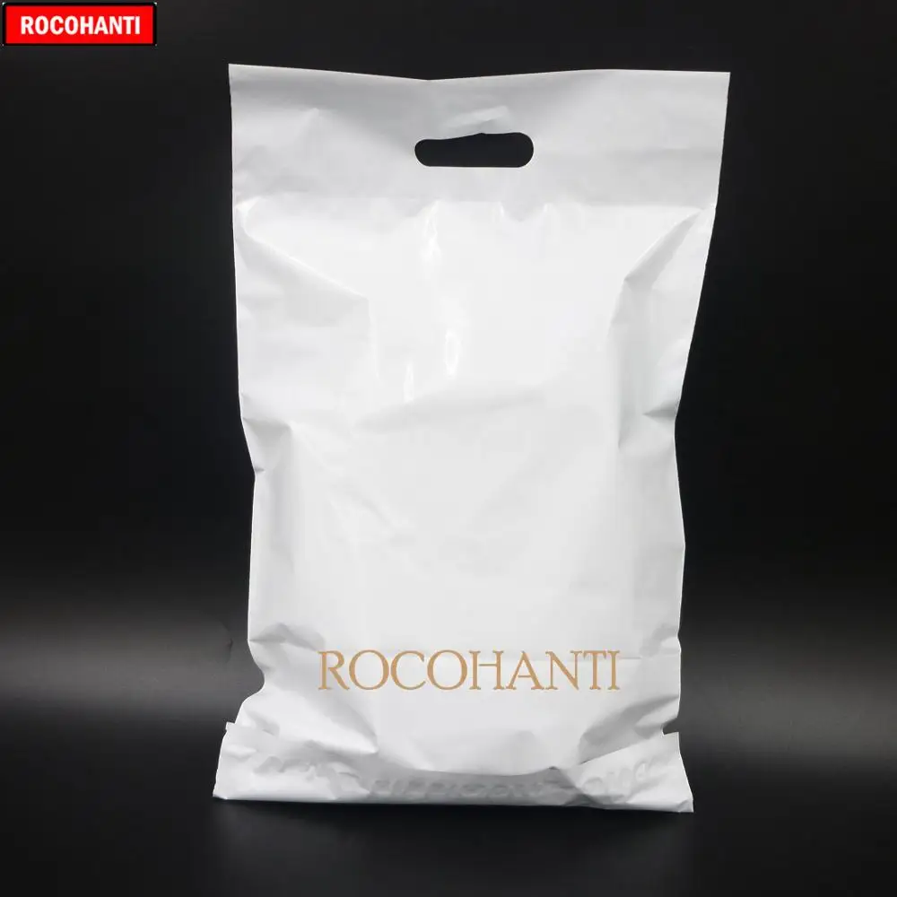

100X Custom LOGO Printing Poly Mailer Plastic Shipping Mailing Bag Envelopes Courier Bag Storage Bag With Handle for Carry