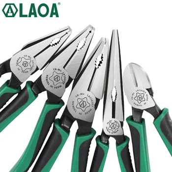 

1pcs LAOA CR-MO Combination Pliers Long Nose Plier Fishing Pliers Wire Cutter Stripping American Type Tools For Electrician