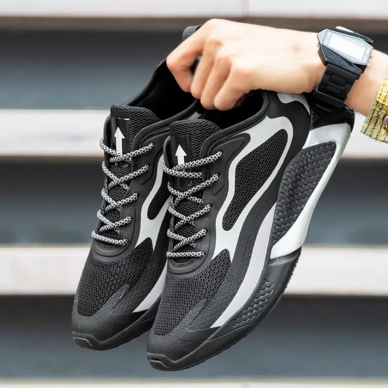 

Fashion Men Shoes Super Light Lace-up Exercise Sneakers Popular Man Shoes Breathable Male Trainers Chaussure Homme Big Size39-46