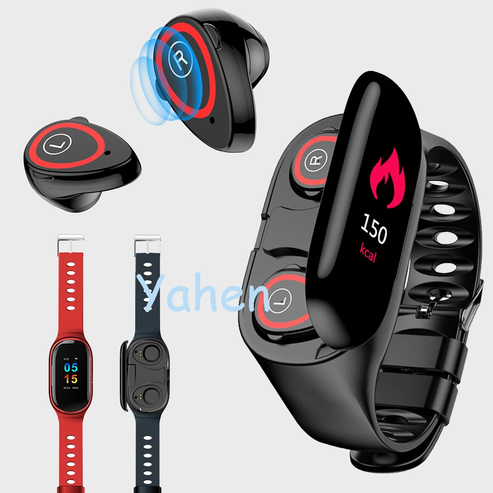 

Smart Band Bracelet with Bluetooth Headset Heart Rate Monitor Smart Wristband PK Huawei TalkBand b3 b5 Bracelet For Men Women