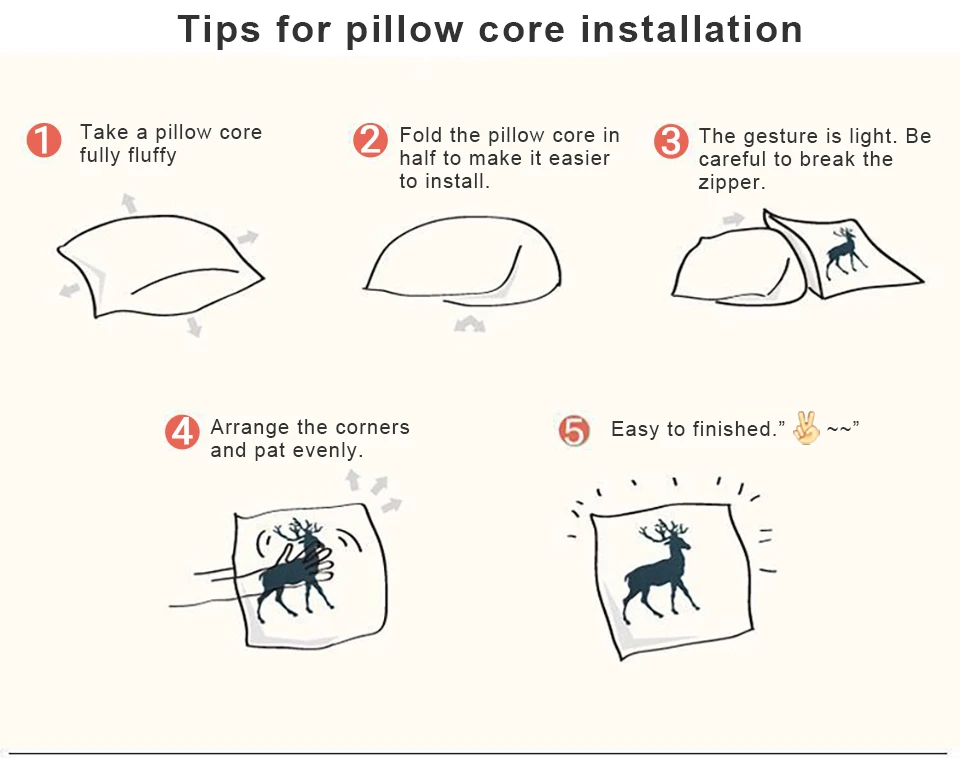 Tips of pillow