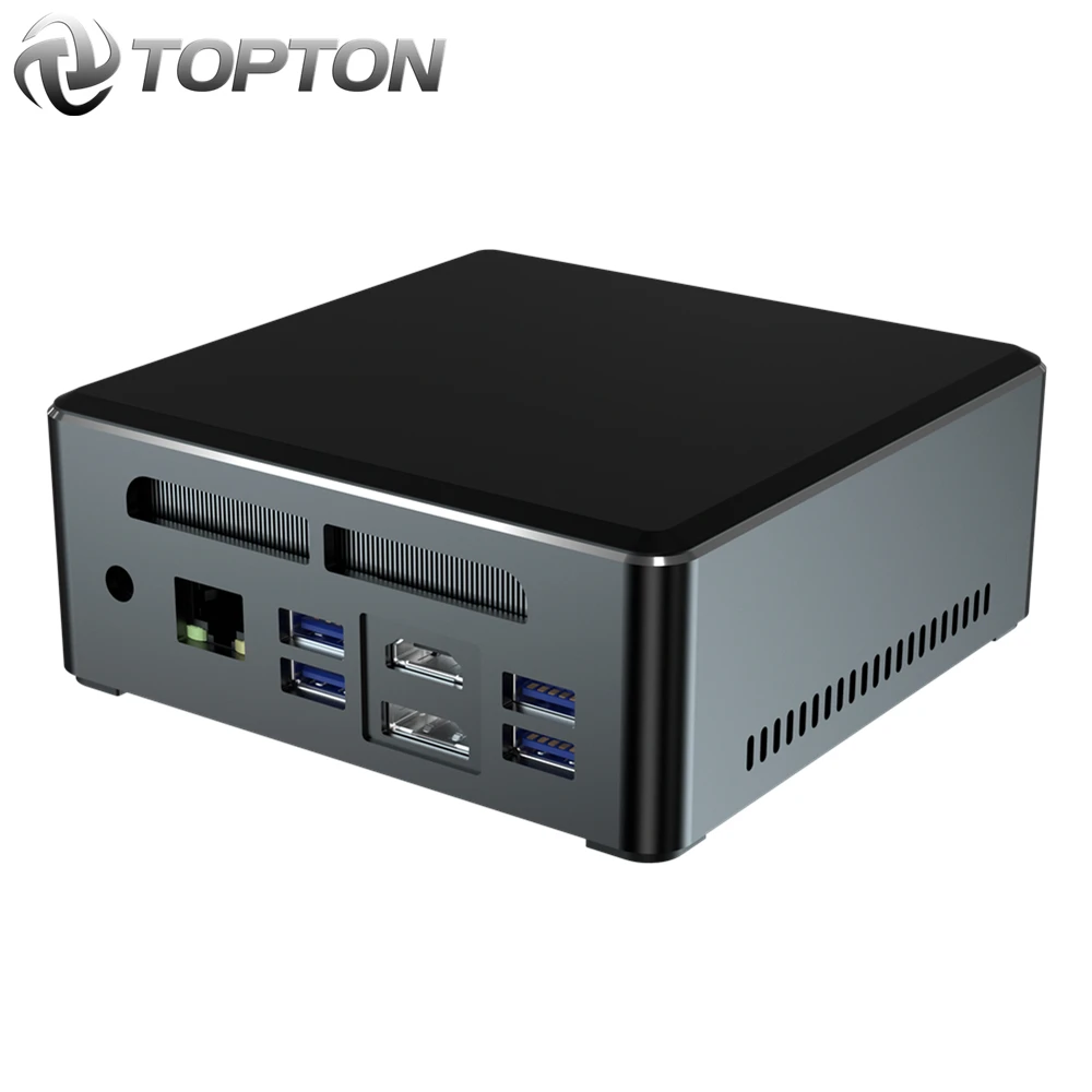 Topton Топ продажа мини ПК AMD Ryzen R5 3550H R7 2700U Vega 10 Графический домашний офис игровой