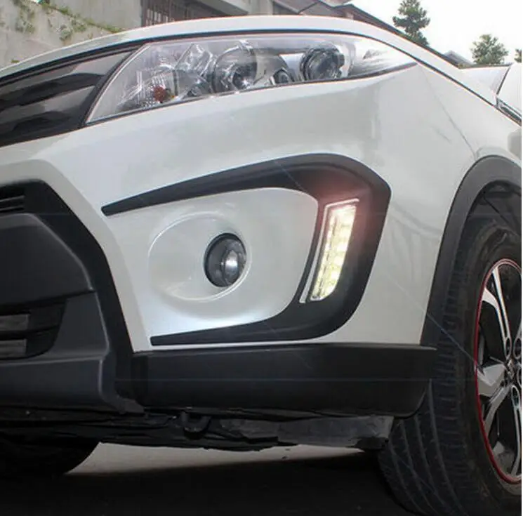 ABS пластик передняя противотуманная фара декоративная наклейка чехол наклейка для Suzuki Vitara
