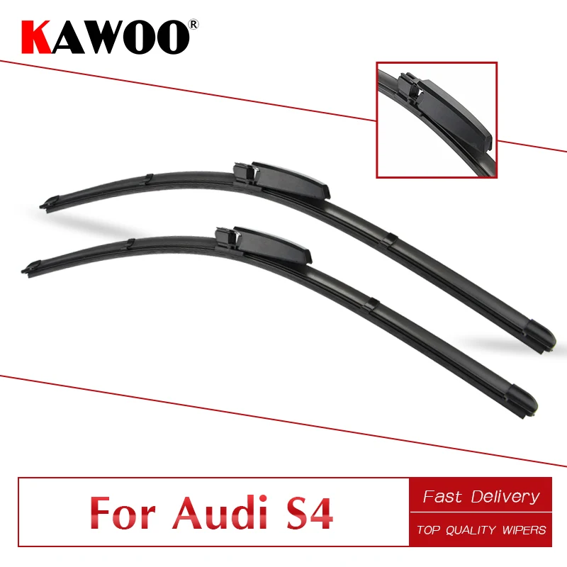 KAWOO для Audi S4 2" 22", 2003 2004 2005 2006 2007 2008 щетки стеклоочистителя для лобового стекла автомобиля из мягкой натуральной резины