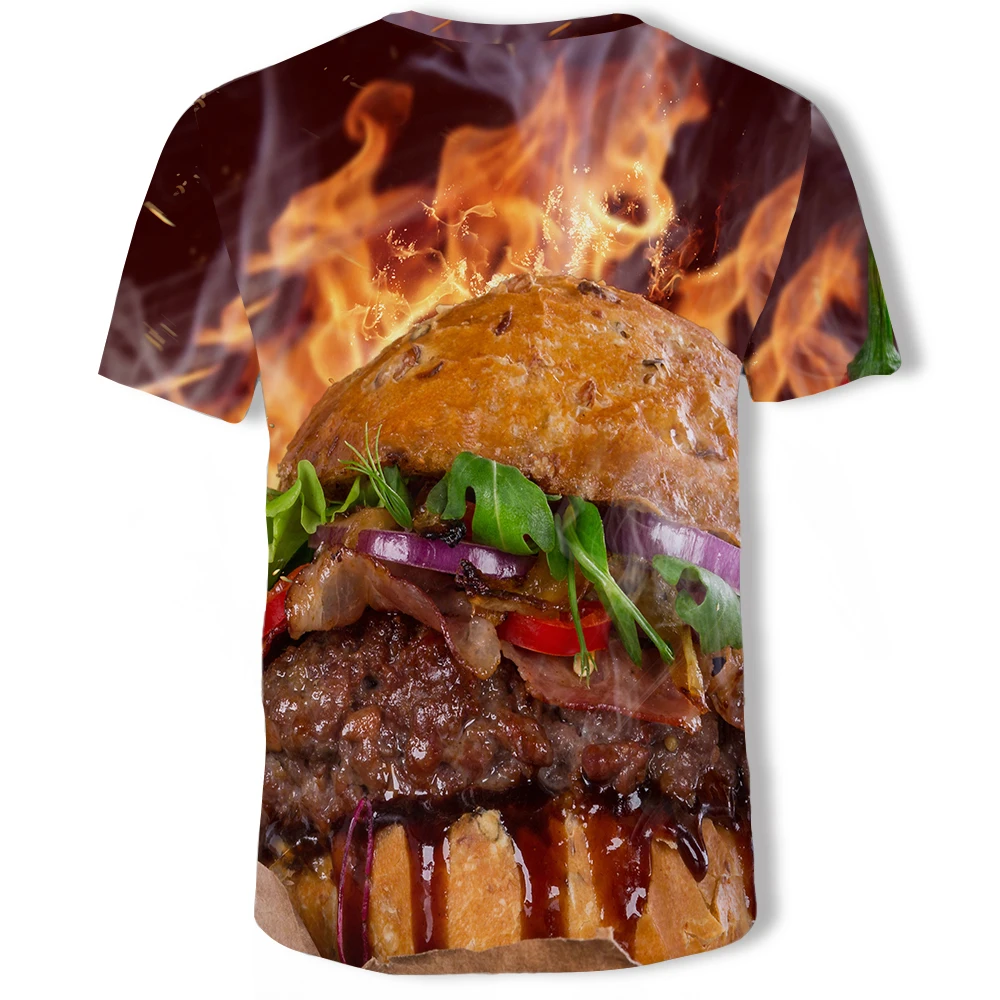 Футболка с забавным дизайном для лучших друзей футболка надписью Hamburgerbeer 3D