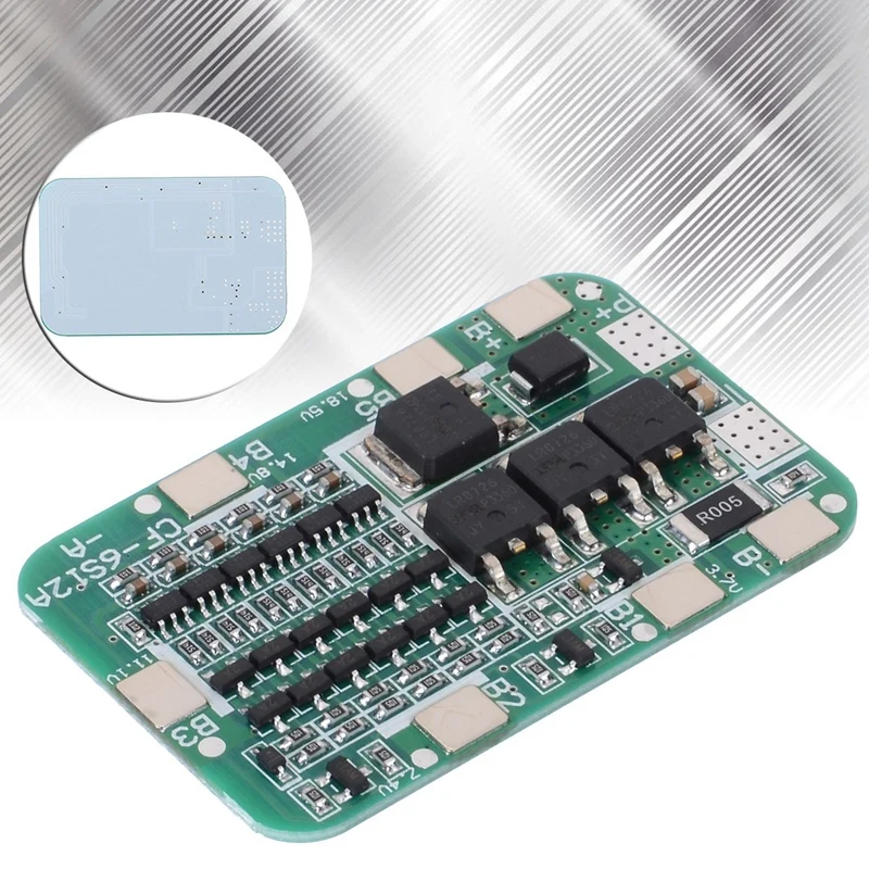 6S 22V 24V 15A 18650 Li-Ion Lithium Battery Protection Pcb Board Bms Protection Pcb Board Cell Module