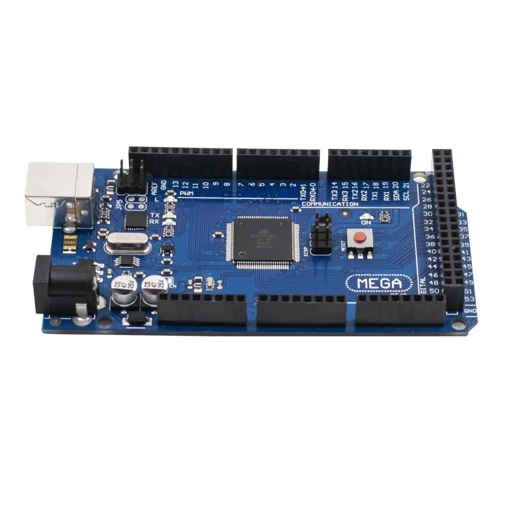 Плата Mega 2560 R3 с usb-кабелем, чип ATMega 2560 ATMega16U2 для интегрированного драйвера Arduino в розничной упаковке