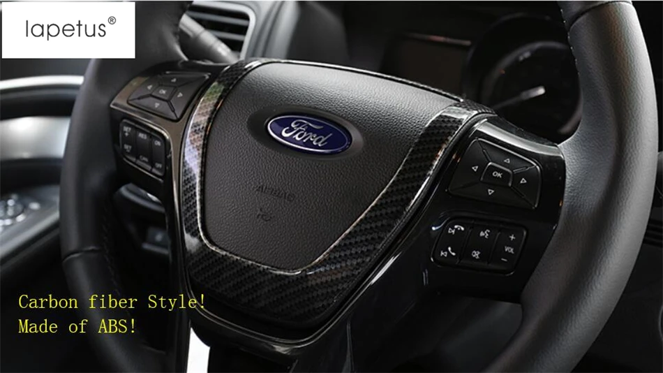Lapetus аксессуары для Ford Explorer центр руля рамка молдинг крышка комплект Отделка 1 шт./ABS