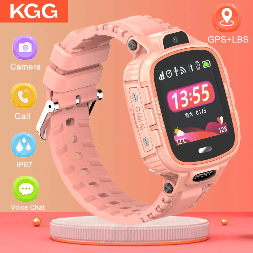 

Long time Standby Smart Watch Kids IP67 Waterproof WIFI Children Tracker Kids GPS Watch SOS Monitoring Positioning