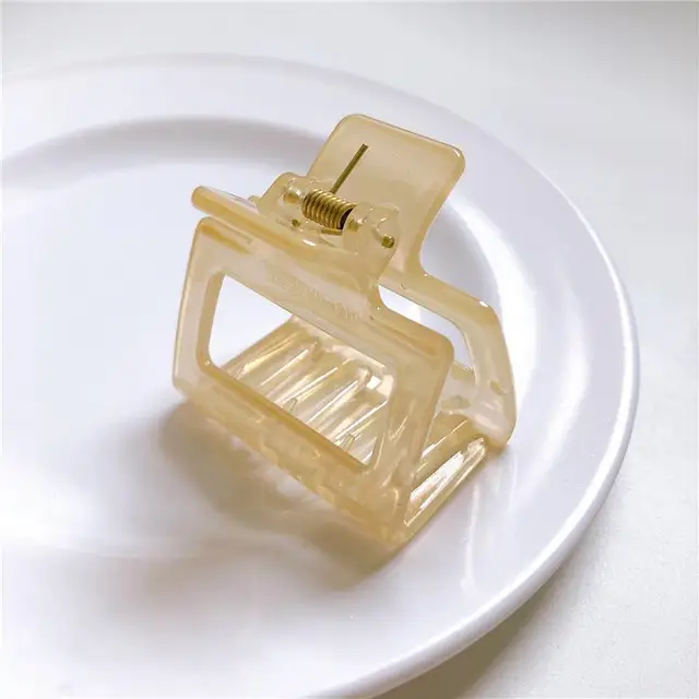 1PC Barrettes  Hair Claw For Women Acrylic Hairpins Hair Crab Claws Girls Make UP Washing Tool Accessories Women Hair Clips 2021 28