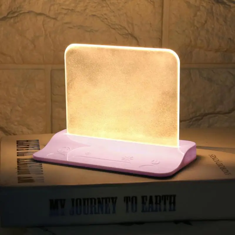 

Touching Sensor Night Light Timer Desktop LED Lamp USB Interface Sleeping Bedside PVC Kids Room Stand Adjustable Brightness