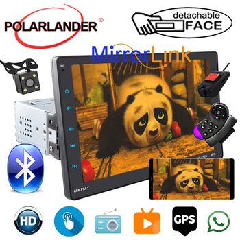 

1 Din Car Auto-Radio for Android/Apple CarPlay+GPS Dual Inter-connection Full-Screen View MP5 Video 9" External Movable Machine