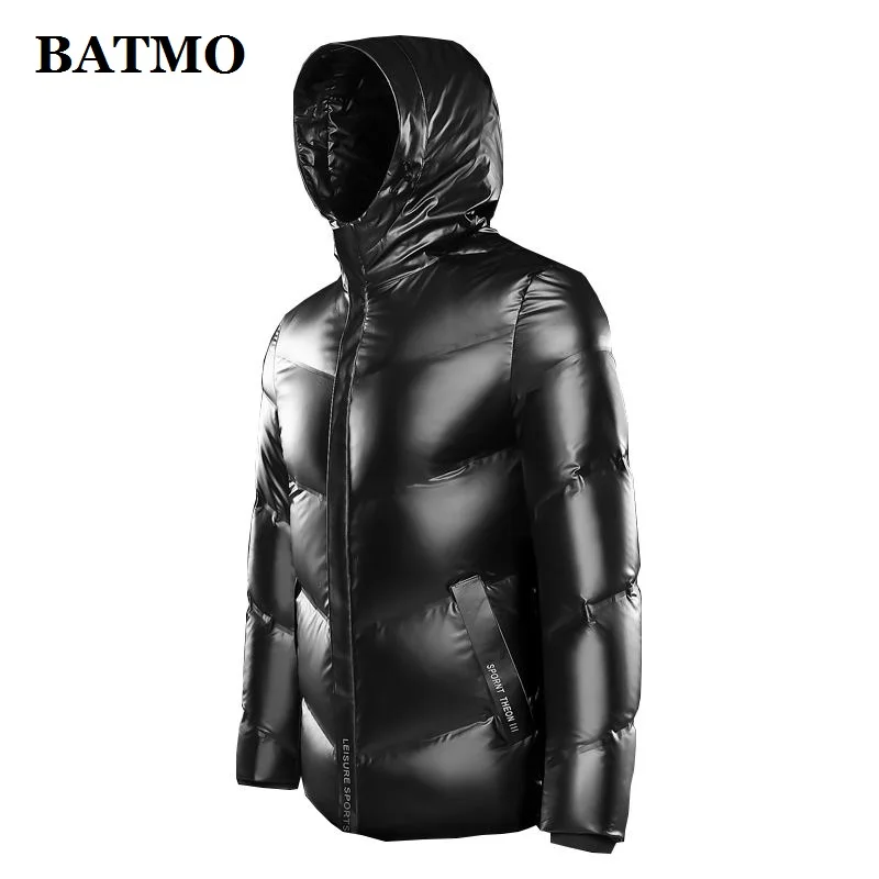 BATMO, Новое поступление, зимняя высококачественная мужская куртка с капюшоном на 80% белом утином пуху, водонепроницаемый пуховик 9928