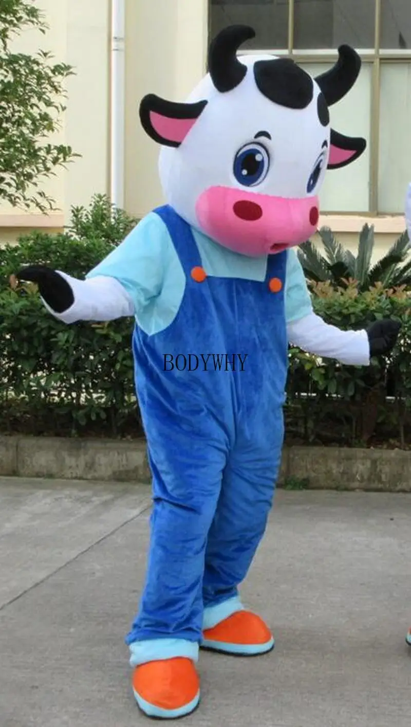 

Cow Mascot Costume Suits Cosplay Party Game Dress Outfits Clothing Advertising Promotion Carnival Halloween Xmas Easter