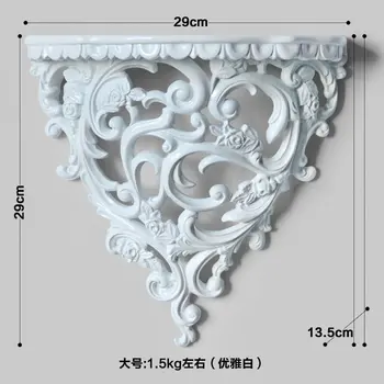 

creative wall decoration shelf stereo partition crafts Champagne white color Resin Home Wall Holder Decoration Frame