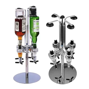 

4 Head Professional Desktop Rotary Racks Wine Dispenser KTV Bar Special Wine Beer Coke Fizzy Soda Dispenser Liquor Bar Butler #3