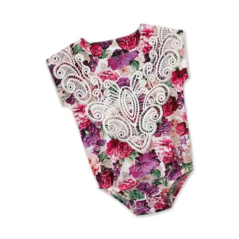 

Childrenswear Summer Cute Onesie Baby Clothes Floral Lace Romper