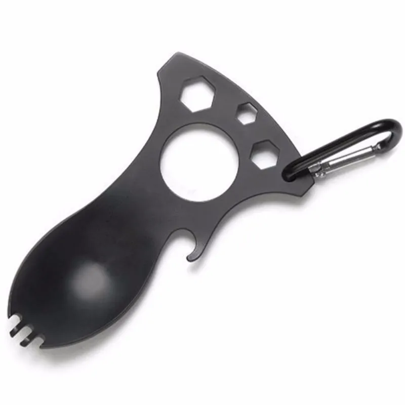 Портативный карманный для бутылок открывалка Spork ложка отвертка инструмент кемпинг путешествие на выживание комплект L1