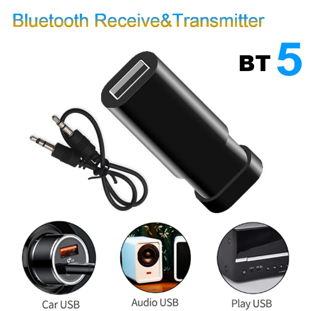 Лидер продаж 2019 года! Беспроводной Bluetooth 5 0 аудио стерео приемник передатчик 3 мм