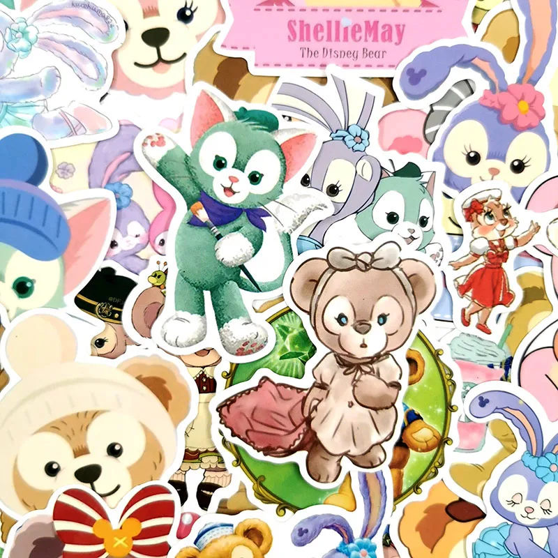 36 шт./лот, Мультяшные милые аниме Duffy наклейки "медведь" для автомобиля, ноутбука, багажа, сноуборда, велосипеда, Phonecase, наклейка, детская игрушка, наклейка
