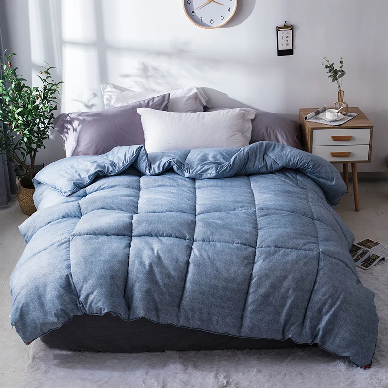 High Quality Winter Thick Duvet Bread Shape 100 Feather Fabric