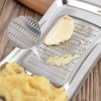 

Multi-function Manual Garlic Presser 3 Types Garlic Grinding Slicer Chopper Stainless Steel Cooking Fruit VegetableGadgets Tools