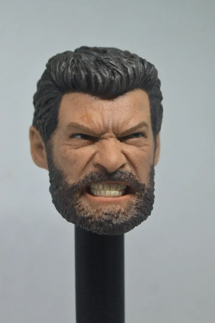 

Eleven Hot 1/6 Scale Logan Head Sculpt Toys Wolverine Figure Angry