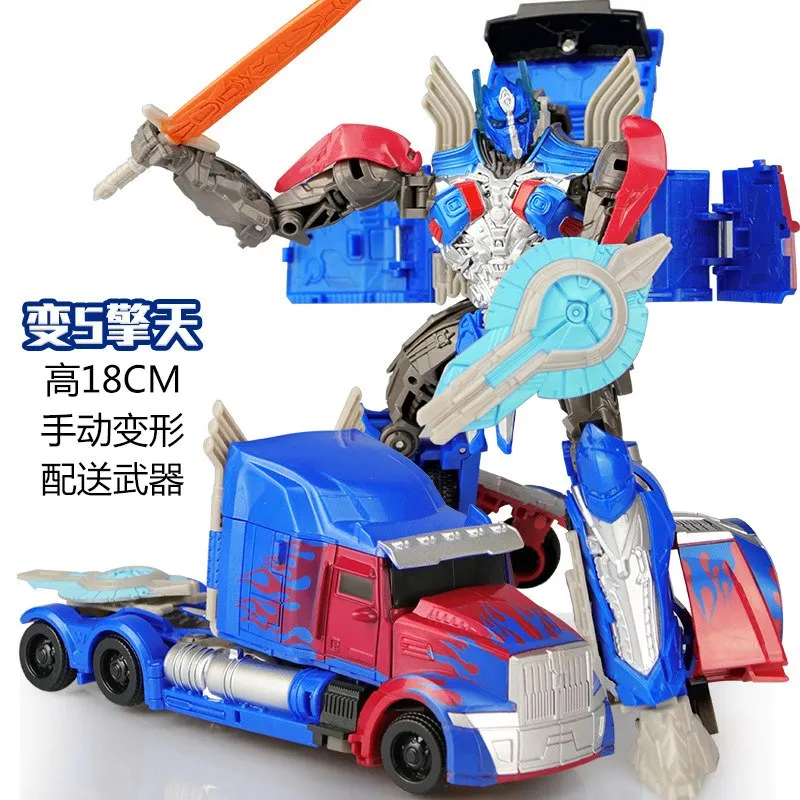 19 см трансформируемые фигурки роботов Игрушки Optimus Prime Bunmlebee Робот Модель Фигурки развивающие игрушки подарки для детей - Цвет: Optimus Prime5