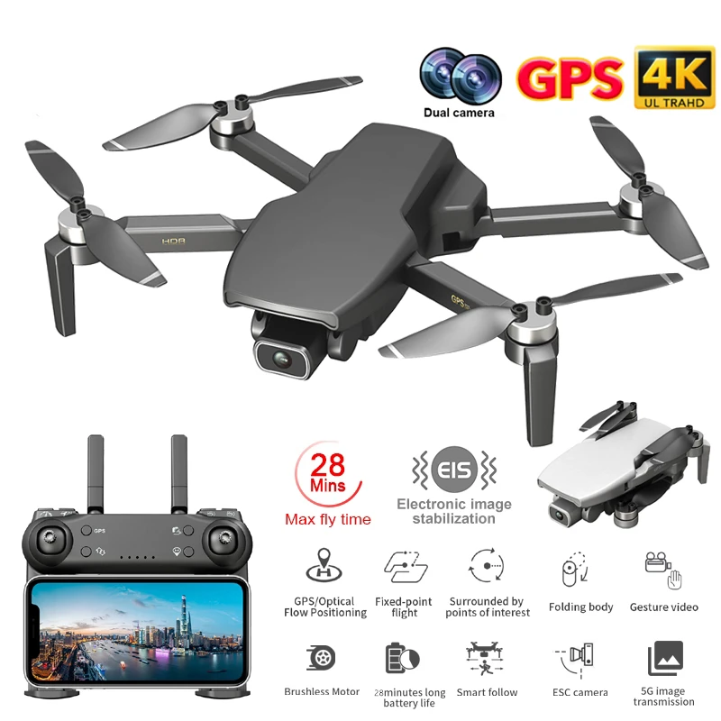 Zlrc New Gps Drone L108 4k Hd 5g Wifi 