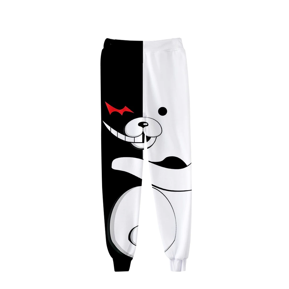 Monokuma спортивные брюки унисекс для ролевых игр повседневные тонкие секции плюс бархат утолщение Хип Хоп брюки
