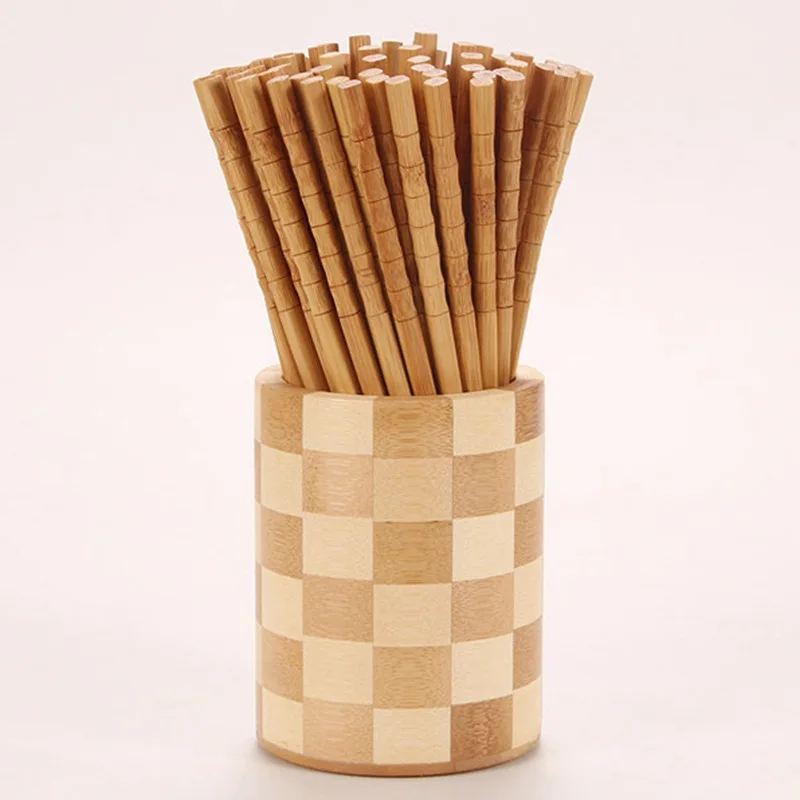 Chopsticks Wooden Non-Slip Reusable Sushi Tableware Mildew Proof Chinese Kitchen Accessories Ecological Gift | Дом и сад