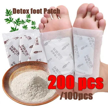 

200pcs Foot Detox Patch Pads Body Plaster Patch Dehumidification Detoxification Pain Releif Health Care Plaster Chinese Medical